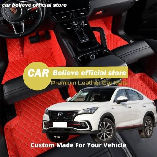 High quality Leather Car Floor mats for Changan CS85 CS 85 Coupe 2019 2020 2021 Carpets Rugs Pads Accessories