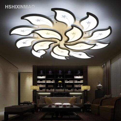 Creative Stylish Floral Ceiling Light Modern Simple Acrylic Living Room Bedroom Ceiling lamp Home & commercial dimming lamps