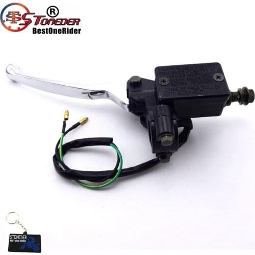 STONEDER ATV Left Hydraulic Master Cylinder Handle Brake Lever For Pit Dirt Motor Bike Quad 50cc 70cc 90cc 110cc 125cc 150cc
