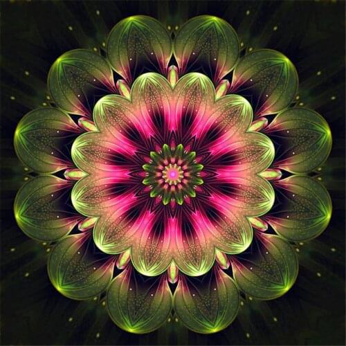 Mandala Religion Printed Canvas 11CT Cross-Stitch Full Kit Embroidery DMC Threads Knitting Handicraft Craft Sewing Stamped