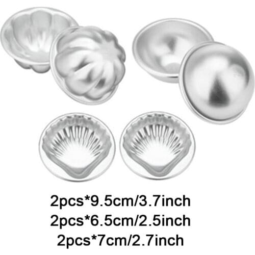 New Bath Bomb Molds Round Metal Ball Sphere Bath Bomb Mold Cake Baking Pastry Mould Soap Molds