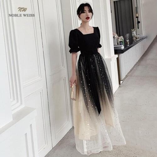 Prom dresses sexy a-line tulle prom dress zipper back cheap prom gown robe de soiree party dress