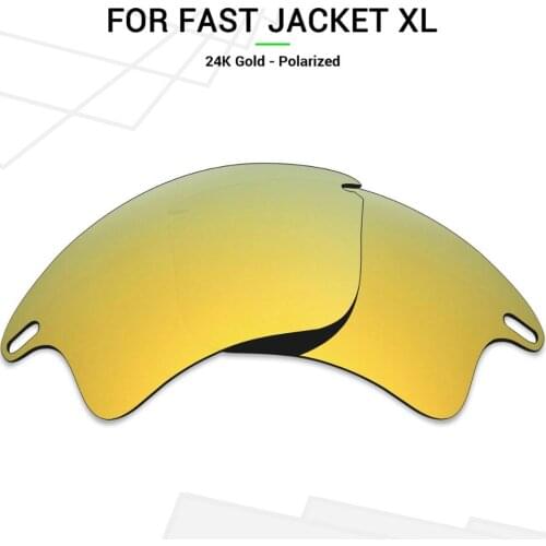 Mryok POLARIZED Replacement Lenses for Oakley Fast Jacket XL Sunglasses 24K Gold