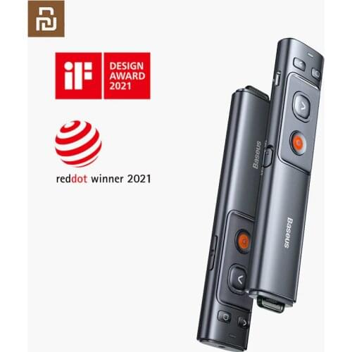 Xiaomi Youpin ppt page pen red laser 100m one click link USB + type-C universal, laser remote control 90 day endurance Flip pen