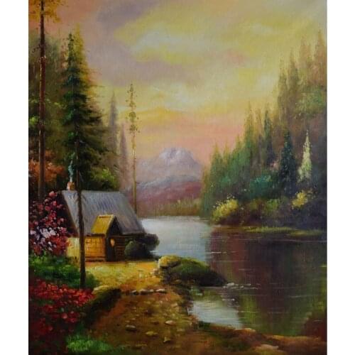 Hand Painted Thomas Landscape Oil Painting Home Decor Wall Art Picture For Living Room Modern Canvas Painting 50*60cm