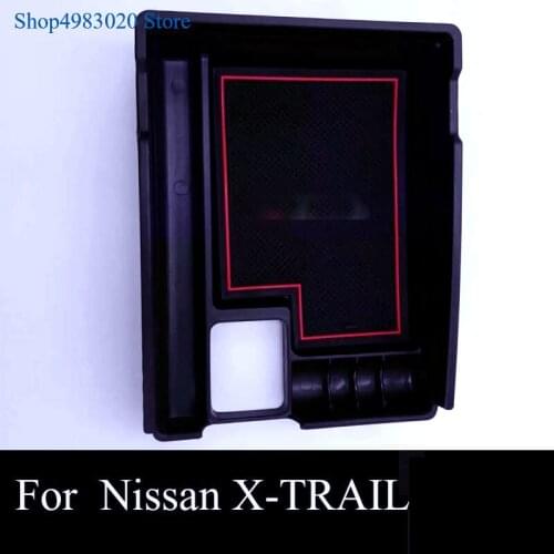 Car Styling New Style Plastic Central Storage Pallet Armrest Container Box For Nissan X-trail T32 Rogue 2014-2019