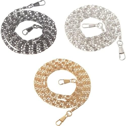New Metal Purse Chain Strap Handle Shoulder Crossbody Bag Handbag Replacement M2EA