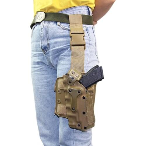 Tactical Safa 3280 gun holster Combat Belt /Leg Holster Fits Right / Left Hand User For Glock / 1911 / Beretta M9 Hunting