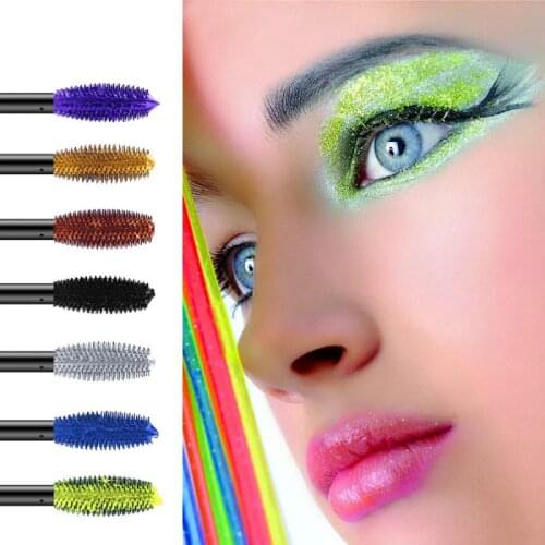 TEAYASON Colorful 4D Mascara Waterproof Lasting Thick Curling Black Blue Silk Fiber Lash Mascara Eyelash Thicken Eyes Makeup