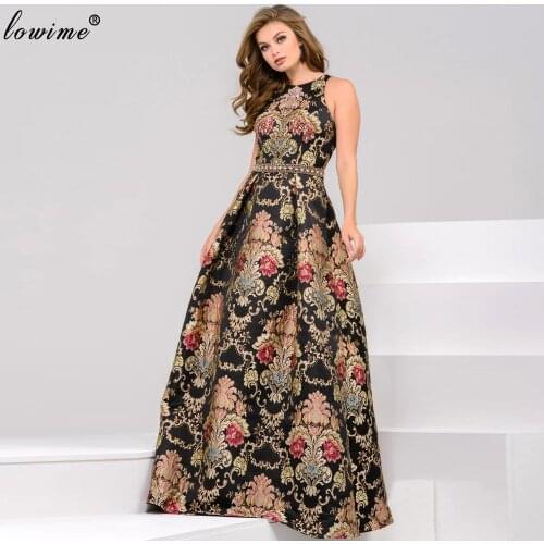 Embroidered Formal Evening Dresses Long Elegant Dresses Woman Party Night Arabic Prom Dresses 2020 вечернее платье Abendkleider
