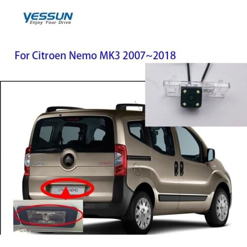 Yessun Rear View Camera For Citroen Nemo MK3 2007~2018 waterproof backup night view reversing camera/license plate camera