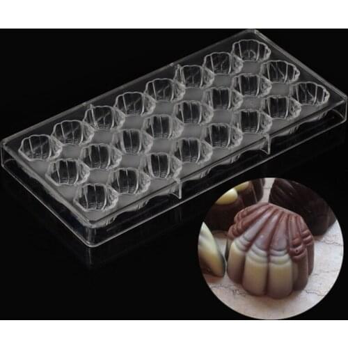 Shell Shape Hard Chocolate Mold 3D Sea Shell Polycarbonate Clear Ice Jelly Candy Mould