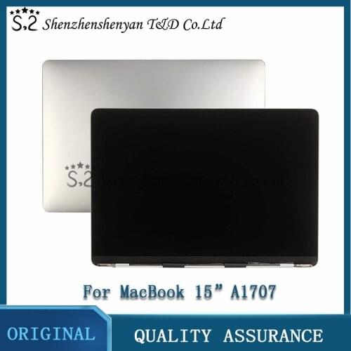 Brand New Grey SILVER Color A1707 LCD Display Assembly 2016 2017 for Macbook Pro Retina 15" A1707 LCD Screen Complete Assembly
