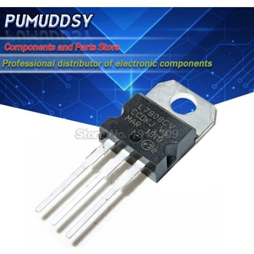 10PCS New L7808CV L7808 7808 TO-220 IC