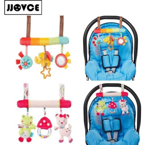 2018 New Baby Stroller Toys Crib Mobile Animals Model Baby lathe hanging wind chimes Educational Baby Rattles Plush Stuffed Toys