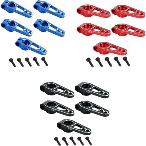 5PCS Aluminum Alloy 31mm 25T Steering Servo Arm Horn for Futaba Sakura D4 1/10 RC Drift Car Crawler Parts