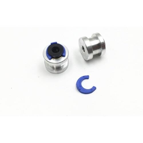 Funssor Reprap 3D printer Titan Extruder Groove Mount Bowden Adaptor with blue clip- 1.75mm/3mm Filament (4mm/6mm OD Tubing)