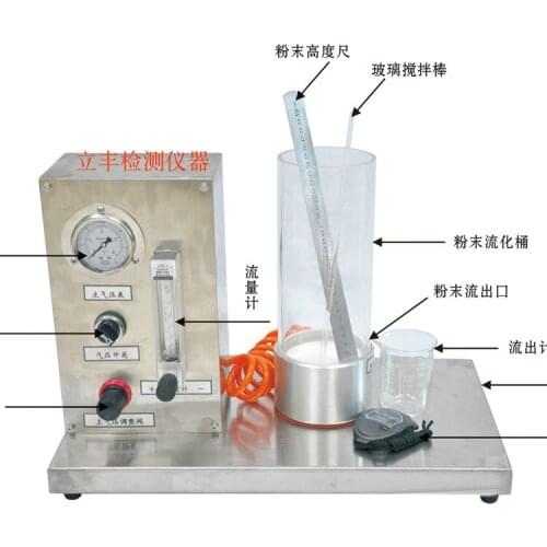 Automatic powder fluidity tester MF-1000 powder air mixture fluidization tester