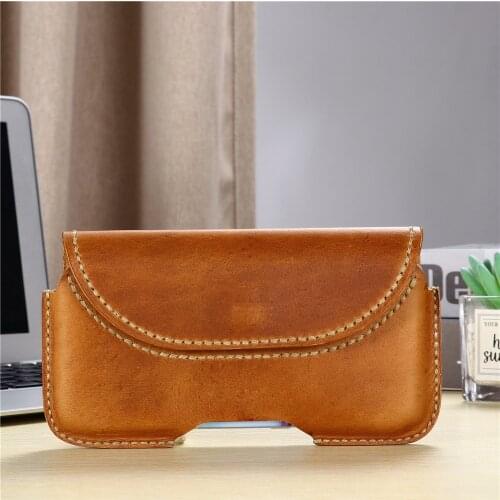 For Huawei nova 7 Pro nova 6 3i 4 Genuine Leather mens Phone bag for Huawei nova 8 Pro Case Cell phone Belt Clip Cover Holster