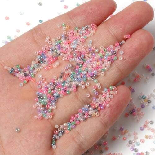 2mm Cream Ceylon Color Round Glass Seedbeads Czech Glass Spacer Beads for Needlework Jewelry Making Diy Handcraft Accessories