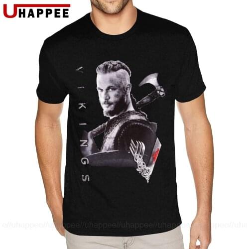 Cool Vikings Ragnars Ax T-Shirt Mens Make Your Own Short Sleeved Pure Cotton O-neck Tshirt