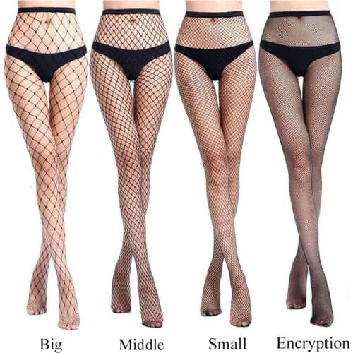 Summer Women Sexy Mesh Stocking Transparent Slim Pantyhose Party Club Net Holes White Black Stocking Fishnets Stockings Tights