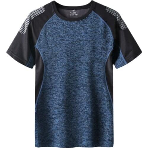 Summer Quick Dry Sport T Shirt Men 2021 Running T-Shirts Quick Dry Compression Sport T-Shirts Gym Running Shirts Plus Size 7XL