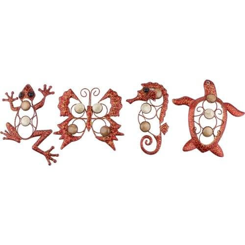 Metal Gecko Lizard, Butterfly Wall Art Garden Decoration Fence Ornament Gift