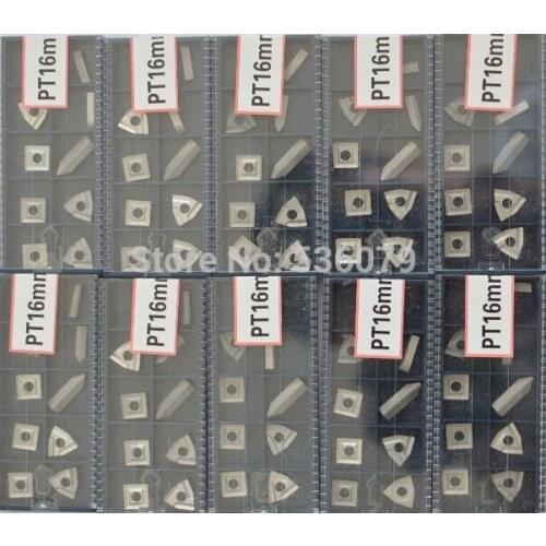 Inserts 9pcs/set for 16mm indexable carbide cutter set, turning tool set, none tincoated