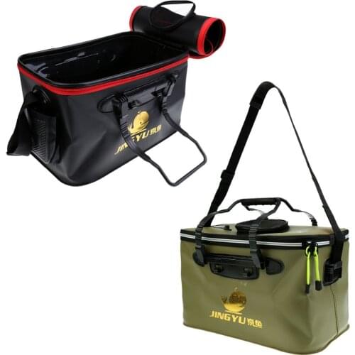 Outdoor Collapsible Fishing Bucket Storage Pail Folding Bucket