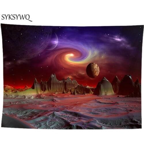 Wall hanging blanket psychedelic tapastry hippie hanging cloth wall decor polyester tissus mural wall mat