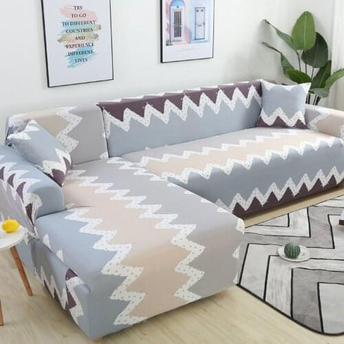 New Elastic Sofa Covers for Living Room L Shape Sofa Need Buy 2pcs Sofa Cover Stretch Couch Cover Slipcovers 1/2/3/4 Seat F8579