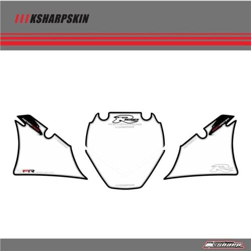 Front Fairing Motor Number Board 3D Gel Protector for YAMAHA R6 1999-2000