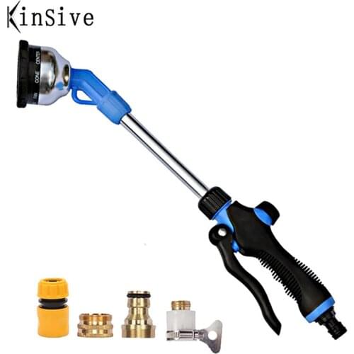 High Pressure Washer Spray Gun Hidrolavadora Nine-function Long pole Water Gun Cleanning Car Garden Hose Lances Irrigation Tools