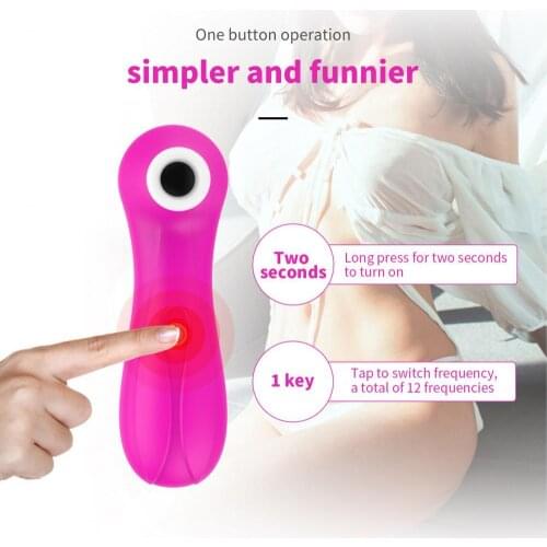 Simple Wireless G Point Sucker Vibrator 7 Modes Masturbator Easy to Clean for Vagina