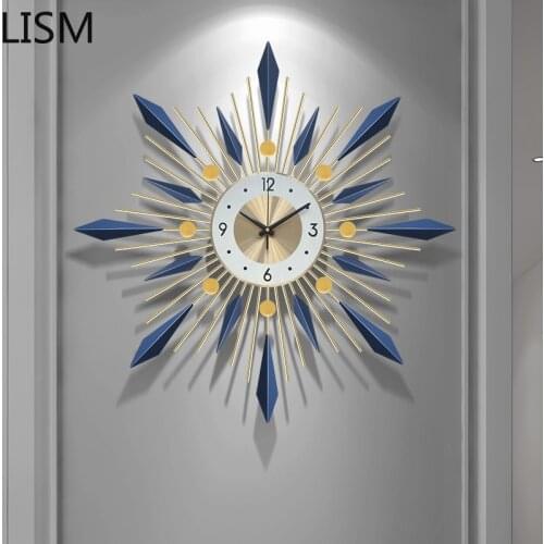 Modern Design Nordic Wall Clock Elegant Mute Clock Wall Hanging Modern Restaurant Creative Light Luxury Table reloj de pared