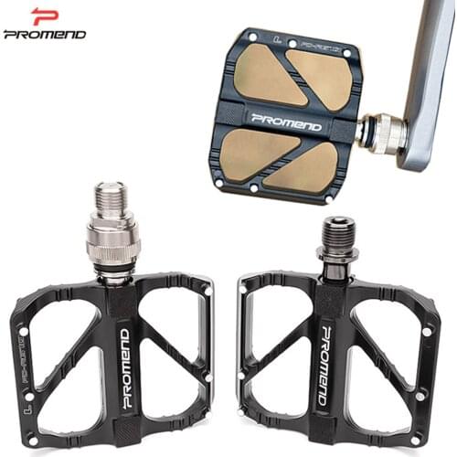 Promend Bicycle pedals Ultra-light aluminum alloy 3 bearing Peilin lubrication pedal For mountain bike road bike Flat Bike pedal
