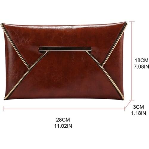 D0LF Evening Dinner Bag PU Handbag Casual Envelope Clutch Bag Elegant Clutch Bags Banquet Wedding Party Prom Clutch Purse