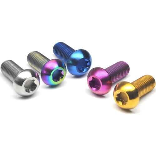 Tiremet Titanium M8x20mm Torx Head Screw for DUCATI Motorcycle Disc Brake Rotor Bolt 6Pcs