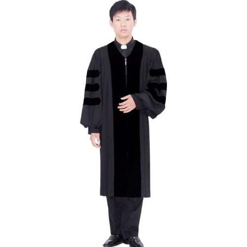 High quality Pastor preacher missionary Gown Robe Church Clergy Apparel Priest Vestments Pastor Robes Church Priest clothing