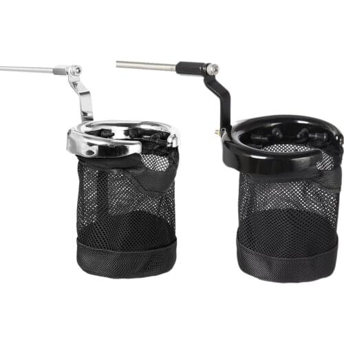 Rear Passenger Water Cup Holder Mount Stand Organizer Mesh Basket Fits For Honda Goldwing 1800 GL1800 2001-2015 F6B