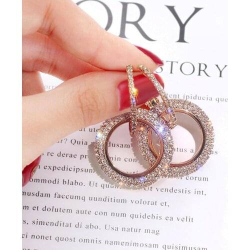 Gold Earrings Bridal Wedding Jewelry Accessory