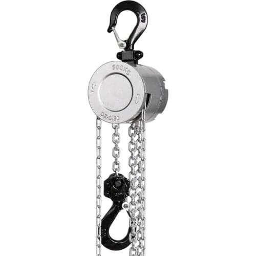 0.25t 0.5t Mini Hand Chain Hoist Hook Mount Ton Capacity Lift Certificate Portable Manual Lever Block Lifting Manganese Steel