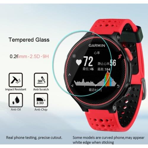 New 1pcs For Garmin Forerunner 235/225/220 Watch Tempered Glass 9H Screen Protector Film For Garmin Smart Watch Screen Protector