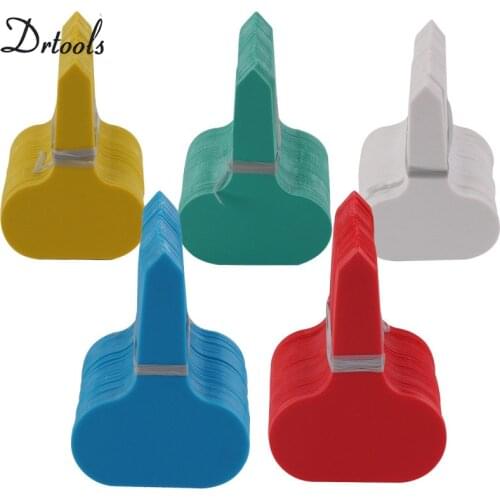 100pcs-pack Random Color Plastic Plant Seed Labels Pot Marker Nursery Garden Stake Tags Cute Garden Labels GT019