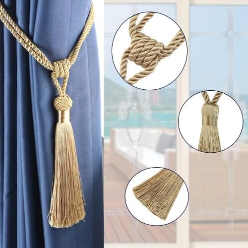 2Pcs Curtain Tieback Tie Backs Tassel Tieback Decorative Curtain Clips Holdbacks Curtain Holder Accessories For Drape