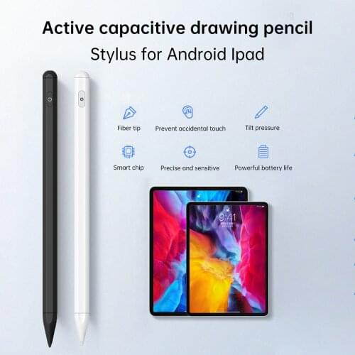 2Pcs Universal Capacitive Active Tablet Stylus Smart Touch Screen Pen Touch Drawing Tablet Smartphone for IOS/Android