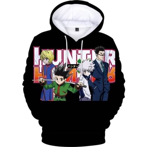 Hunter x Hunter 3D Hoodies Men Fashion Sweatshirt Cool Streetwear Women Harajuku Casual clothes Hunter x Hunter Boys Tops 90-4XL