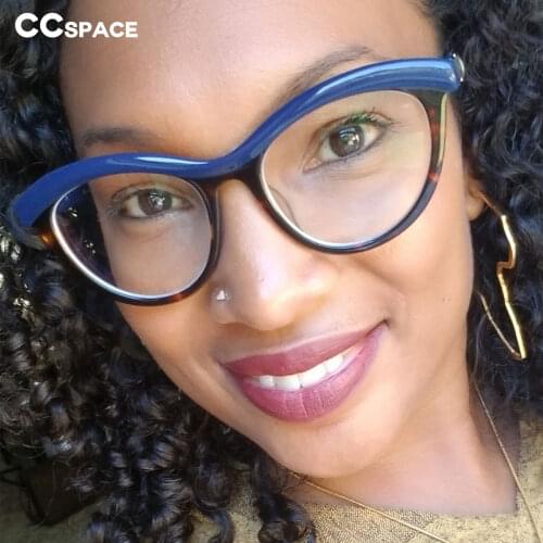 45490 Reading Glasses Eyebrow Frames Women Optical Fashion Lady Computer Myopia eyeglasses