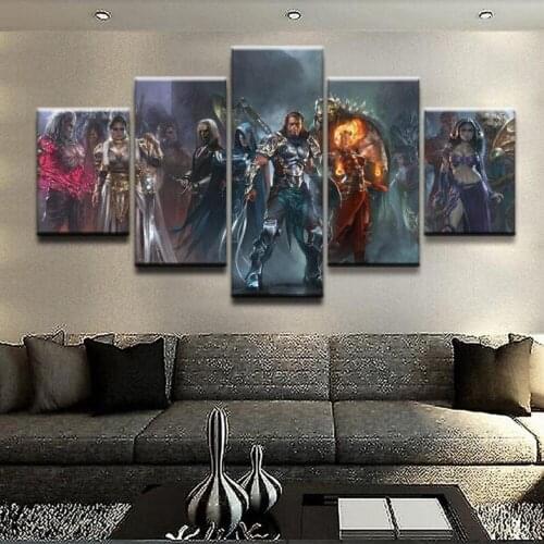 5 Piece Wall Art Canvas Game Figure Picture Magician Posters And Prints Modern Home Interior Decor Bedroom Decorative Paintings
